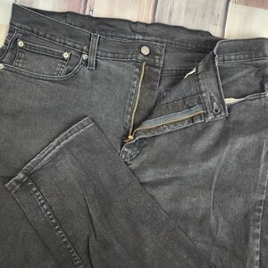 Levis Jeans Mens 38 X 32 Black 502 Regular Fit Taper‎ Leg Denim American